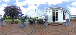 360-Grad-Aufnahme, VILLA LEONHART Eventlocation, Terrasse